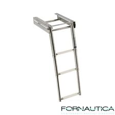 SCALETTA TELESCOPICA OSCULATI INOX SOTTO PLANCETTA 3 GRADINI PER BARCA GOMMONE