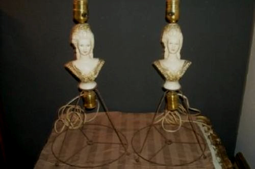 Coppia lampade gabbia mezza - gabbia,