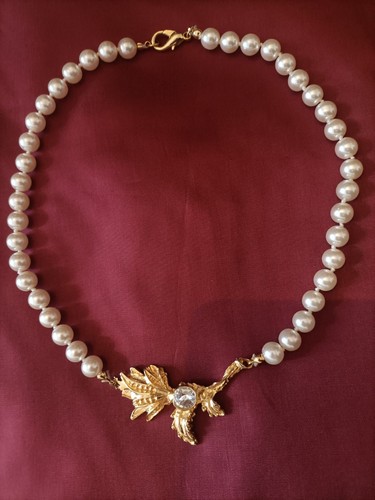 Collana perle vintage con - perle,