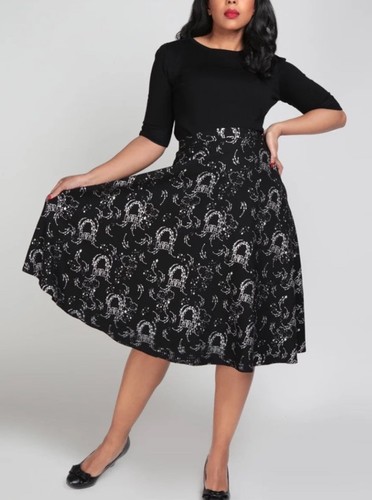 Gonna midi nera swing - , stile