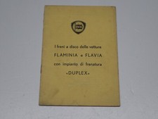 LANCIA FLAMINIA FLAVIA FRENI A DISCO CON IMPIANTO DI FRENATURA DUPLEX 1964