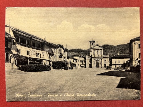 Cartolina rocca canavese - rocca,