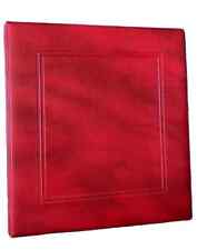 KIT ALBUM ROSSO COLLEZIONE SCHEDE TESSERE TELEFONICHE BIGLIETTI VISITA +10 FOGLI