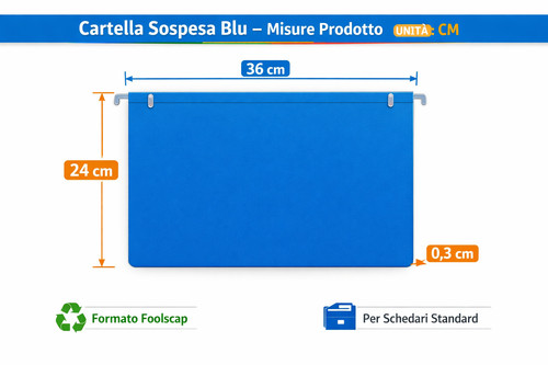 Cartelle sospese formato - 25,