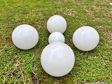 bocce in vetro bianco anni 60