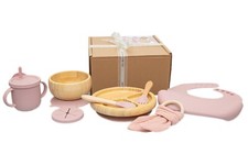 Set Pappa Svezzamento Bamboo Rosa. Svezzamento senza pensieri