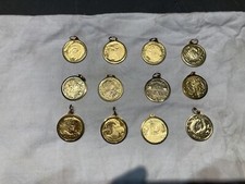 Medaglie / ciondoli, segni zodiacali di Pietro Annigoni, serie completa, anni 70