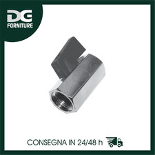 RUBINETTO FEMMIINA FEMMINA A SFERA MIGNON VALVOLA PNEUMATICO ARIA COMPRESSA