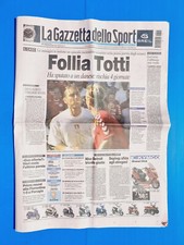 GAZZETTA DELLO SPORT 17 GIUGNO 2004 TOTTI SPUTO POULSEN ITALIA-DANIMARCA