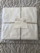 Set piumone Zara matrimoniale misura bianco cotone ricamato nuovo con etichette prezzo consigliato 69,99 EUR