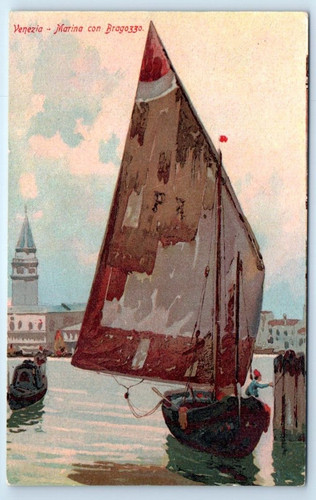 Venezia marina con - venezia, bragozzo