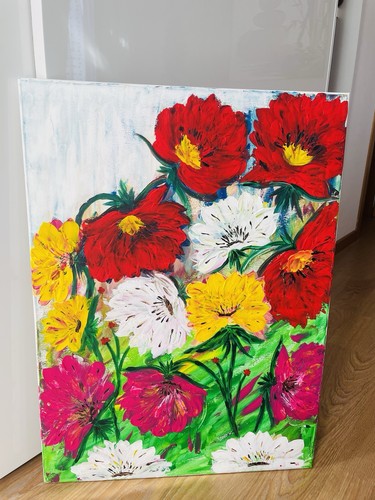 Quadro moderno dipinto mano - dipinto,