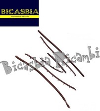 7688 - STRISCE LISTELLI PROFILI PEDANA IN GOMMA MARRONI VESPA 50 R L N