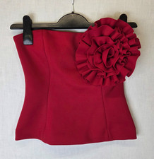 Top corsetto Zara rosso