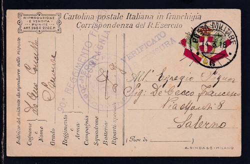 Timbro ww1 posta militare - ww1, 6
