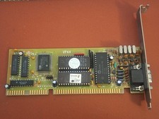 SCHEDA VIDEO ISA 16 BIT VGA UMC VP44 TESTED GRAPHIC VINTAGE RETRO PC CARD DOS