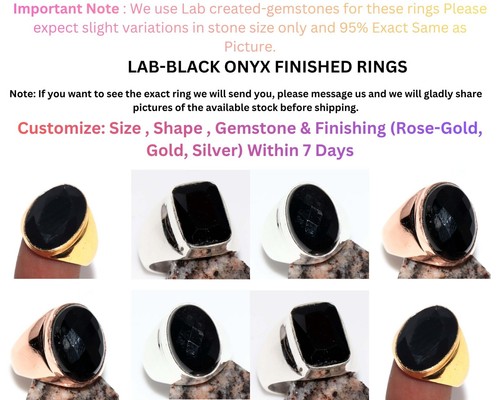 Anello uomo donna onice nero - donna,