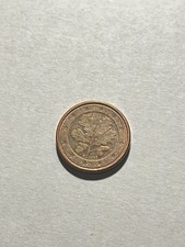 Moneta Da 1 Centesimo Rarissima con Foglia Di Quercia anno 2002