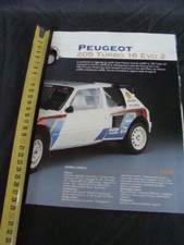 Brochure Peugeot 205 turbo 16 evo 2 