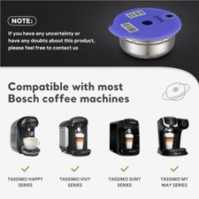Cialde Capsule Caffè Riutilizzabili per Macchina TASSIMO HAPPY/VIVY/SUNY/MYWAY SERIES
