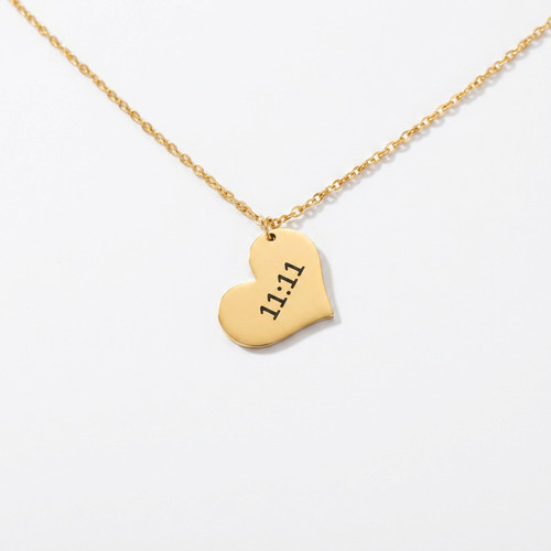 Collana cuore numero - , angelo