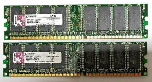 Kingston ddr1 - kingston, (2x1