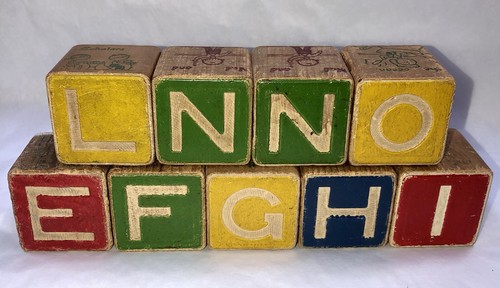 Antichi blocchi alfabeto - blocchi,