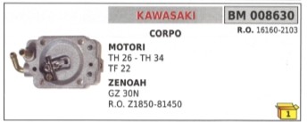 Corpo carburatore kawasaki - carburatore,