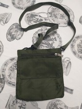 Borsa Tracolla VERDE Militare Borsetta Cellulare Zip