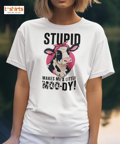 Maglietta moody cow - maglietta,
