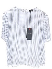 Armani Jeans camicetta donna US 4 seta fodera staccabile maniche corte