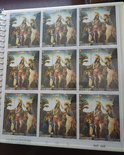 SMOM 1985 FOGLIO DI 9 TRITTICI  DI "  SAN GIOVANNI BATTISTA" NUOVO M.N.H: