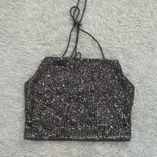Molly Green Sparkle Crop Top