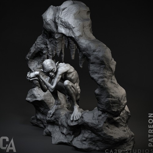 Gollum fan art modello - , in