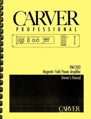 Carver 1200 amplificatore 2 - amplificatore,