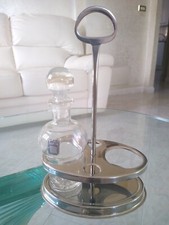Menage olio cristallo acciaio