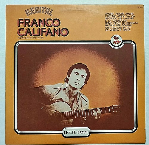 Franco califano recital 33 - lp,