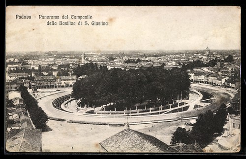 Cartolina padova panorama - panorama, dal