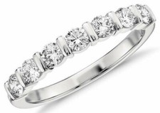 Real 14K White Gold 3/4Ct