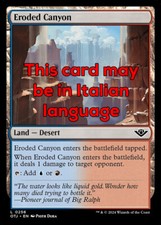 MTG ERODED CANYON EXC - CANYON EROSO 256 - OTJ - MAGIC