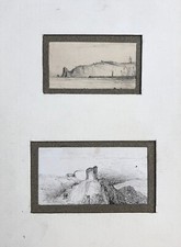 Paesaggi, disegni in miniatura, XIX secolo