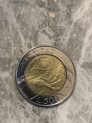 Moneta 500 lire - moneta,