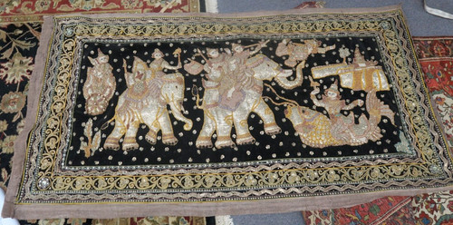 Vecchio arazzo vintage thai - arazzo,