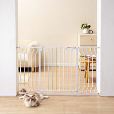 VEVOR Cancelletto di Sicurezza Espandibile per Bambini Cani 75-129x76 cm Bianco