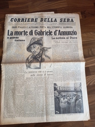 Gabriele annunzio morte - d'annunzio,