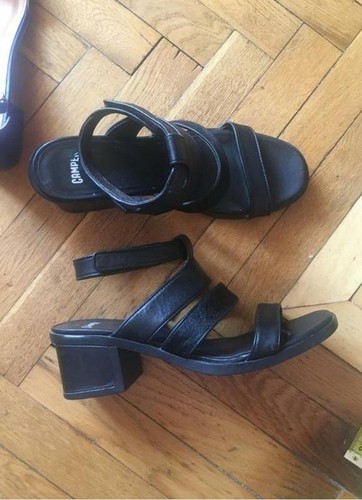 Tacchi donna camper pelle nera