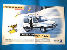 CLIPPING GIORNALE PUBBLICITA' PEUGEOT RANCH AUTO DA COLLEZIONE - (160)