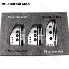 Silver SPARCO 3pcs/set MT Auto Alluminio Acceleratore Freno Frizione Pedali Pad Cover