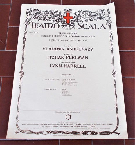 Locandina teatro alla - locandina, scala