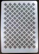 Stencil A4 aerografo Checker